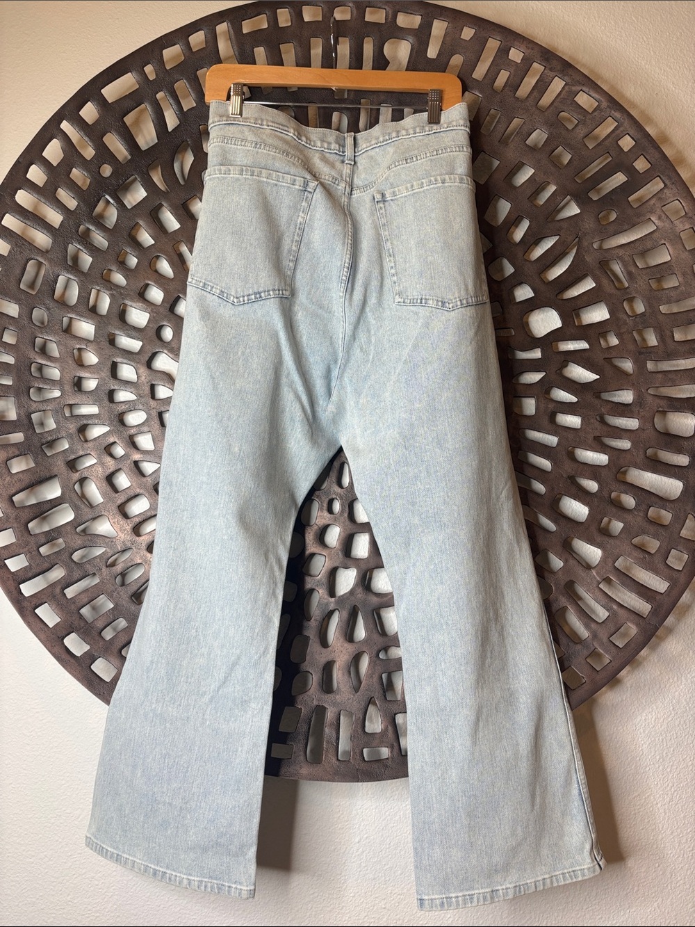 💙 Banana Republic High Rise Crop Bootcut Jeans Women’s 35 Light Wash Stretch 💙 - Picture 2 of 11